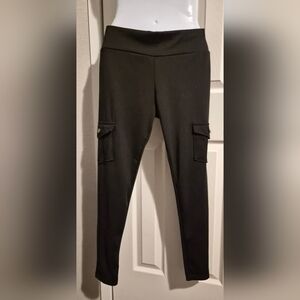 Black Cargo Leggings